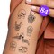 Big Dot of Happiness Til Death Do Us Party Temporary Tattoos, Goth Bridal Decor, Bride or Die Favors, RIP Single Life Decor, 12 Sheets (84 Fake Tats)